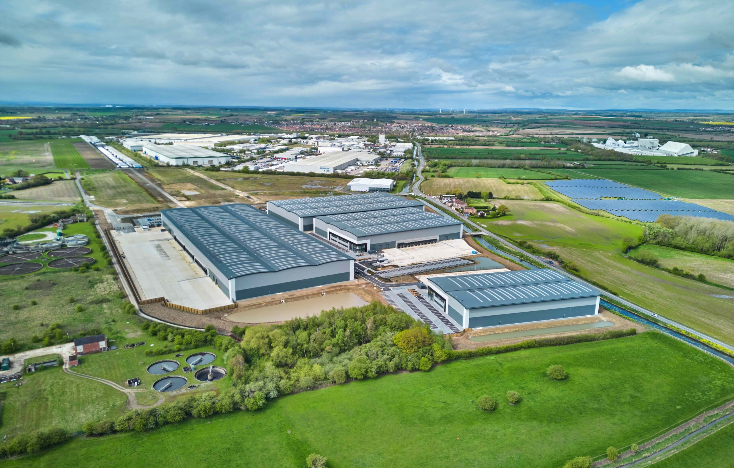 Sherburn 42 Aerial photograph of the Sherburn 42 site showing industrial units.